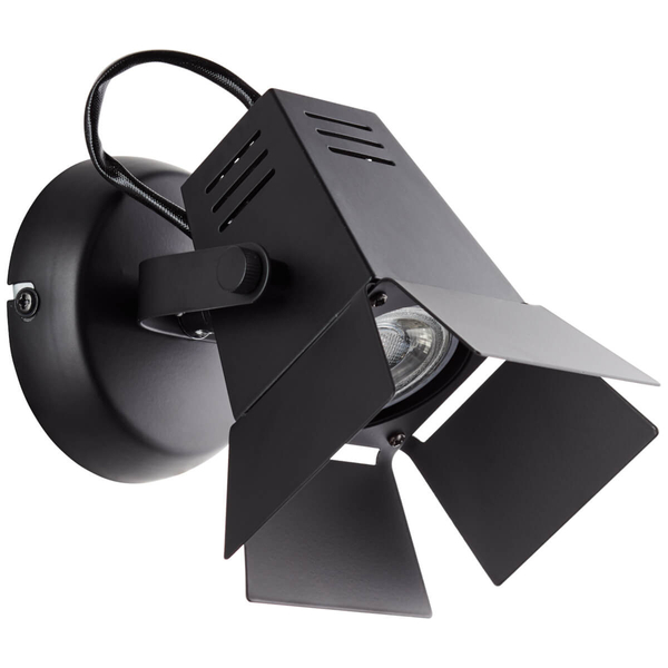 Ścienna lampa regulowana filmowa Movie G08910/76 reflektor czarna matowa