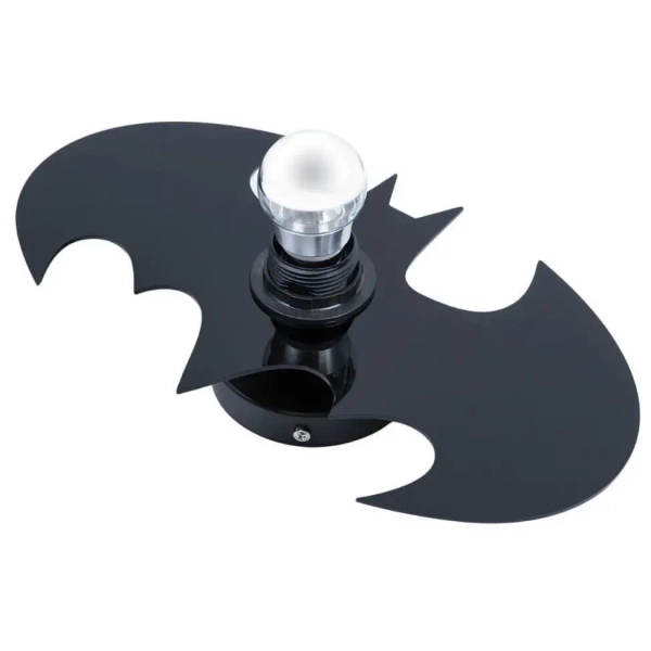 Dziecięca lampa ścienna ORIGAMI-BATMAN2 metalowa nietoperz czarny