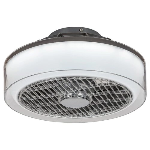 LAMPA sufitowa DALFON 6857 Rabalux metalowa OPRAWA plafoniera okrągła LED 30W 3000K - 6000K wiatrak wentylator szary
