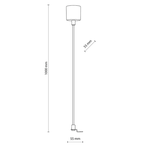 Przewód zasilający szynowy Tracer 5303 TK Lighting jednoobwodowy biały