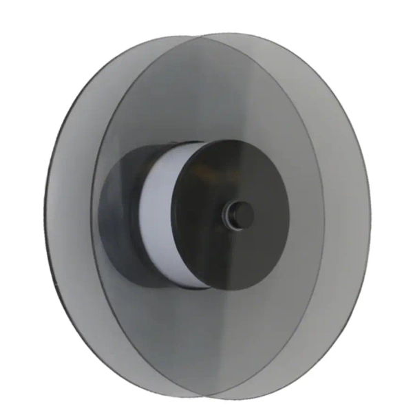 Szklany kinkiet ścienny Casy LP-3176/1W SM LED 6W CCT przydymiony czarny