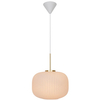 Retro lampa wisząca Milford 2213213001 Nordlux zwis biały mosiądz