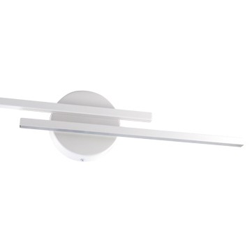 Kinkiet LAMPA ścienna GRACJA 03970 Ideus metalowa OPRAWA listwy LED 14W 4000K do łazienki IP44 białe