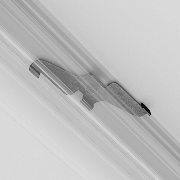 Zacisk do montażu natynkowego Exility TRA034HS-21B do szyn magnetycznych czarny