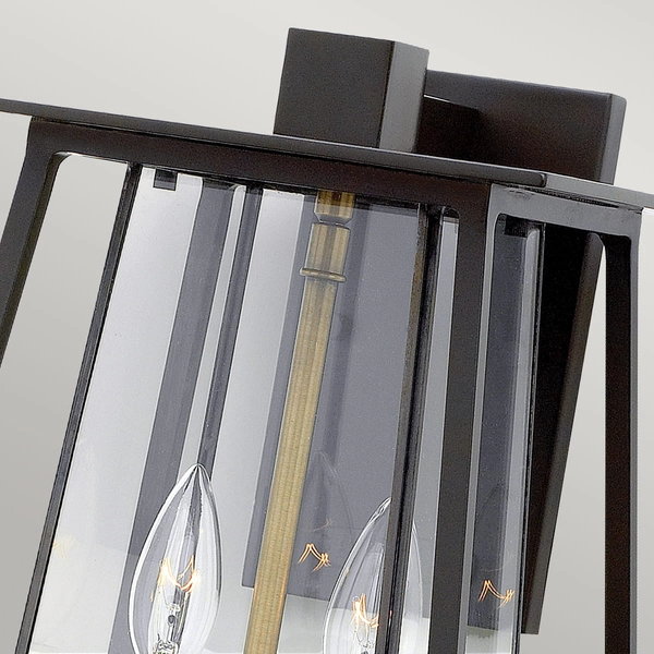 Latarnia naścienna HK-WALKER2-L Hinkley znicz szklany przeźroczysty