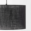 Lampa ścienna do sypialni Glorii 6639 z abażurem loft czarna