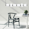 Lampa wisząca BRILLA ST-CP241210-6L BLACK WHITE LED 69W 3000K czarny biały