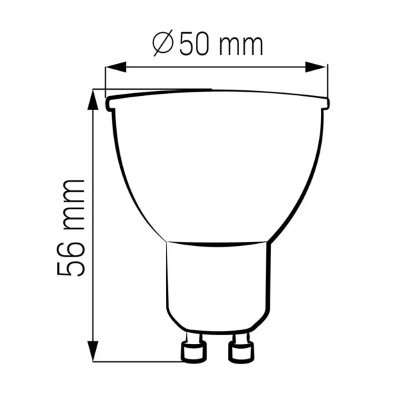 Żarówki 10 szt. Zestaw energooszczędne 326799 GU10 10W 4000K białe