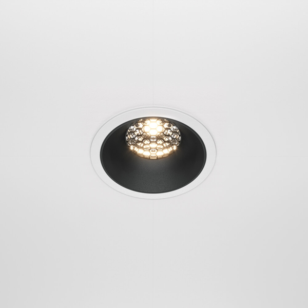 Sufitowy wpust okrągły Alfa DL043-01-15W3K-RD-WB LED 15W 3000K biały czarny