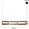 Wisząca lampa nad stół Aeris LP-2137/3L SM LED 40W CCT przydymiona