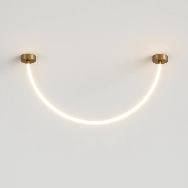 Zwisająca lampa liniowa Skyline LWSL-WW-2M LED 40W 3000K złoty biały