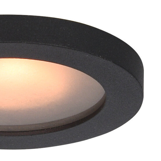Wpuszczana lampa sufitowa Antar DL-26385-GU10-BK IP44 łazienkowa czarna