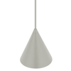Stożkowa lampa zwieszana ZENITH 11455 jedwabisty szary