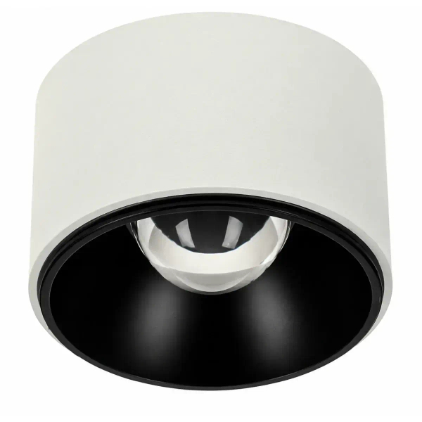 Sufitowa oprawa ogrodowa biało-czarna LED 15W 3000K IP54 hermetyczna SLD/VISION/15W/3000/WB