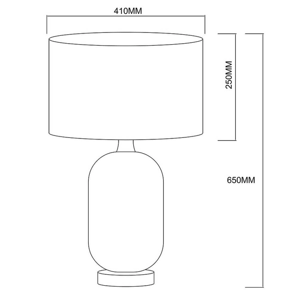 Lampka nocna do sypialni Tamiza LP-1515/1T big white z abażurem biała złota
