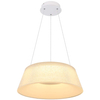 LAMPA wisząca CROTONE 48801CH-45 Globo plisowana OPRAWA zwis LED 45W 3000K - 6000K kryształki biały przezroczysty