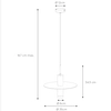 LAMPA wisząca SELIN 03322/01/37 Lucide loftowa OPRAWA metalowy ZWIS tuba turkusowa miedź
