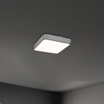 Sufitowa LAMPA plafoniera WOLIMIR 2982 Rabalux metalowa OPRAWA plafon LED RGB 22W 3000K - 6000K kwadratowy IP44 chrom