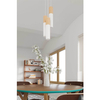 Wisząca lampa loftowa SL.1013 nad wyspę biała drewniana