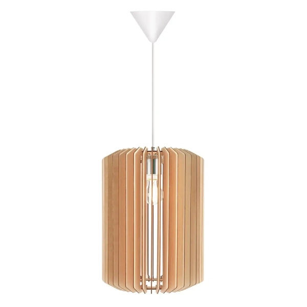 Drewniana lampa wisząca Asti 2213133014 nad stół beżowy