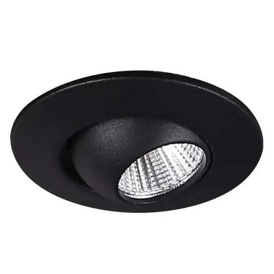 Regulowana lampa sufitowa Fine H0105 okrągła do salonu czarny