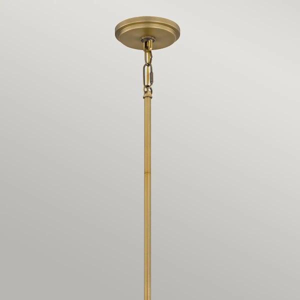 Szklana wisząca lampa Brecken QZ-BRECKEN-2P-AB-ABG biała mosiądz