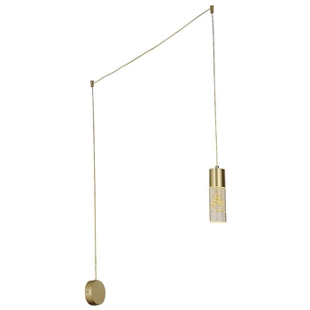 Lampa wisząca na wysięgniku Floresta 6560 Rabalux LED 4W 4000K złota przezroczysta