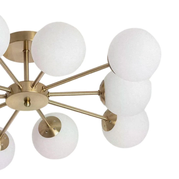 Wielopunktowa lampa sufitowa Milano ABR-ZWZ-10XG9 Abruzzo biały złoty