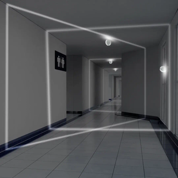 Ledowy kinkiet ścienny ML3731 LED 6W 4000K na korytarz biały