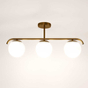 Sufitowa lampa Milano ABR-LW3XE27M Abruzzo bańki do salonu złota biała