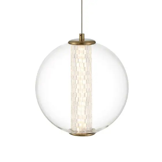 Wisząca lampa Atomo QN-ATOMO-1P-BG LED 9W 3000K szklana kula złoty