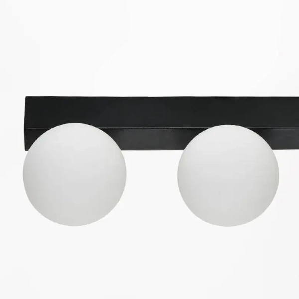 Podwójna lampa sufitowa LUND W231102-2 LED 6W 4000K kule podłużna czarna