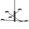 Sufitowa LAMPA regulowana ORBIT 7946 Nowodvorski industrialne molekuły sticks do jadalni czarne