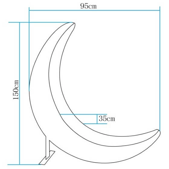 Lampa stojąca zewnętrzna Moon ES-DC078 Step LED 5W RGBW IP65 księżyc biały