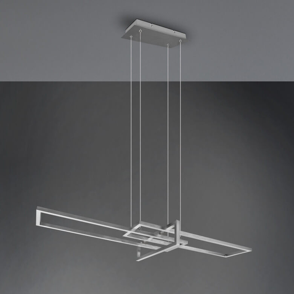 Lampa wisząca ściemnialna ZENITRA DL307320310 LED 34W 3000K srebrna