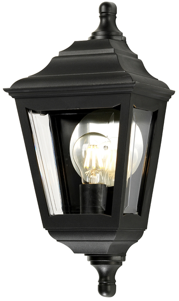 Klasyczna latarnia naścienna KERRY-FLUSH Elstead LED 100W ogrodowa czarna