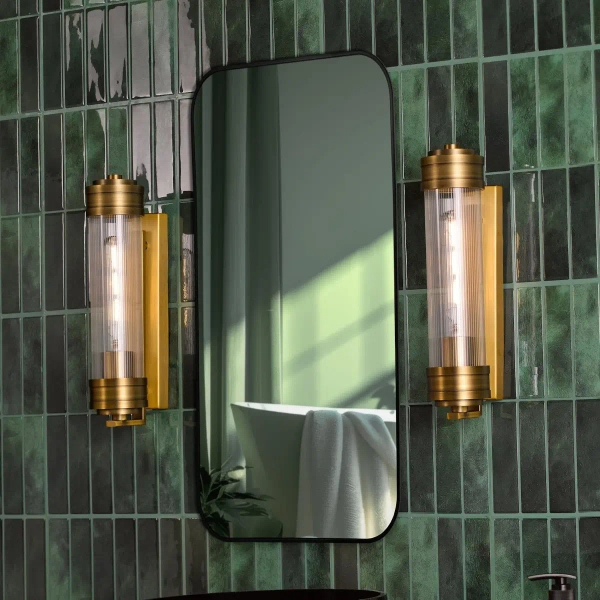 Łazienkowa lampa ścienna Tommaso TOM0763 tuba IP44 antyczny brąz