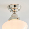 Szklana lampa przysufitowa Camberley 96171 srebrny biały