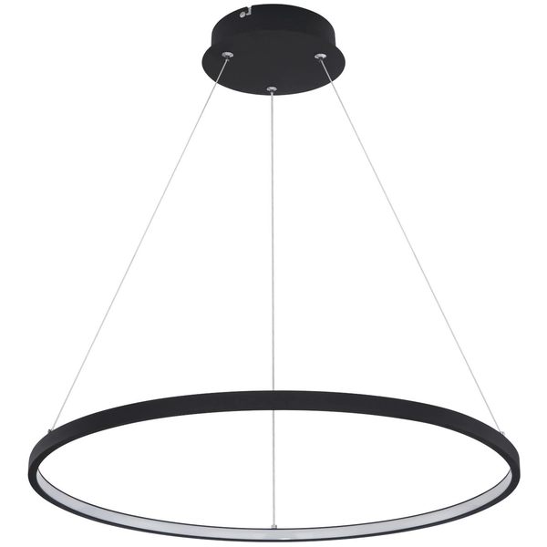 LAMPA wisząca RALPH 67192-29B Globo metalowa OPRAWA okrągła LED 29W 3000K zwis czarny