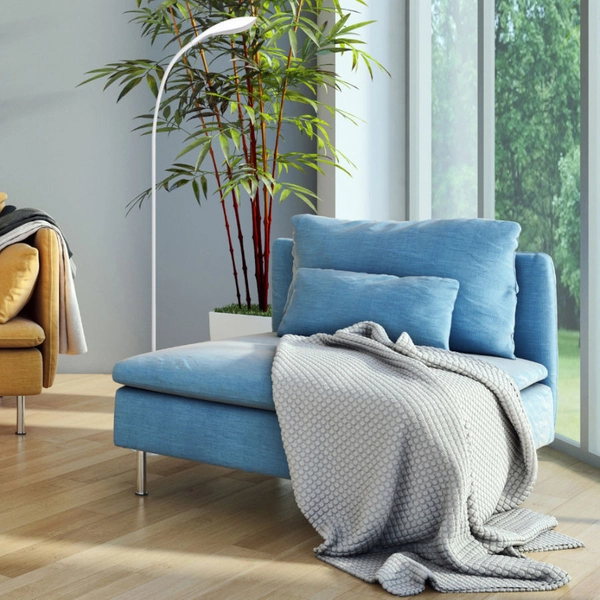 LAMPA podłogowa SWAN 306043 Polux stojąca OPRAWA LED 6,5W 3000K metalowa z elastyczną główką biała