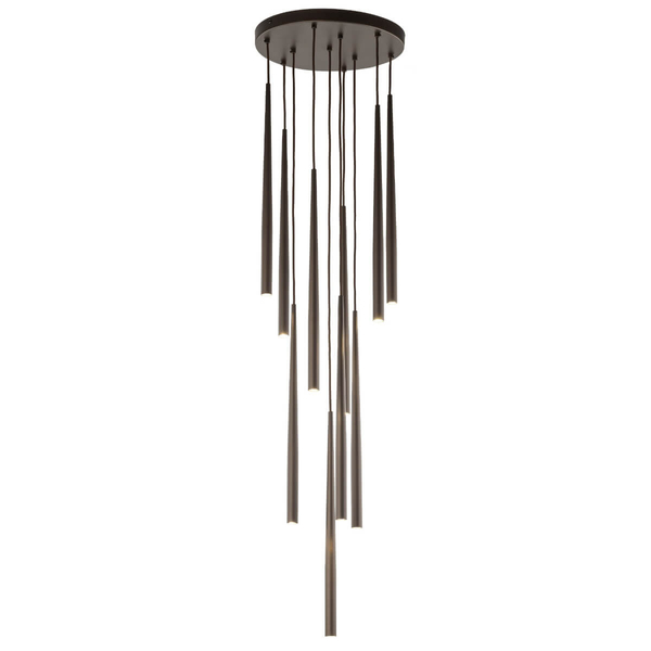 Kaskadowa lampa zwisająca Piano 10110 sople do salonu brązowa