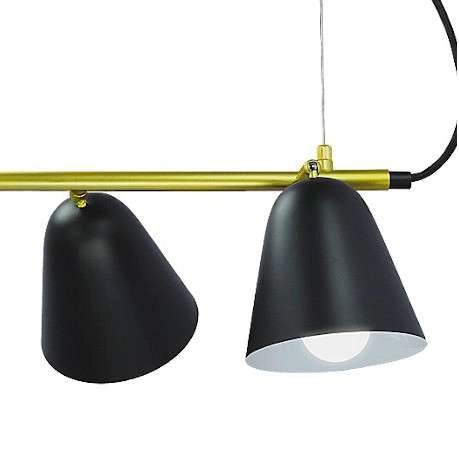 Industrialna lampa wisząca Alder 5377 Rabalux jadalniana metalowa czarna