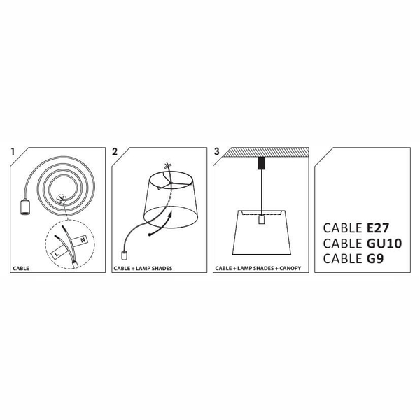 Zawieszenie do lamp Cameleon 8635 Nowodvorski czarna chrom