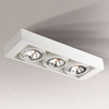 LAMPA sufitowa KOGA 7127 Shilo reflektorowa OPRAWA ścienna KINKIET prostokątny biały
