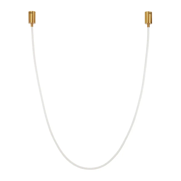 Lampa wisząca SNAKE MD1021-4 biała złota metal PVC LED 60W 3000K 4M wąż ledowy nowoczesna