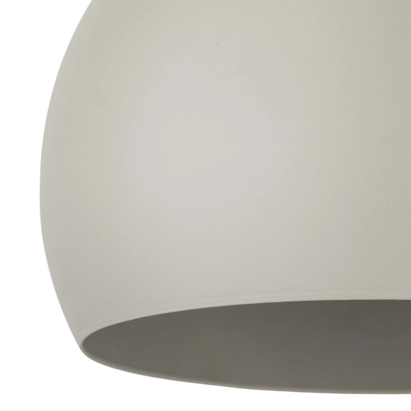 Wisząca lampa nad stół Zoe 10173 do kuchni kopuła półokrąg beżowa