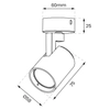 Sufitowa lampa Volf ML0675 Milagro tuba do kuchni metalowa czarny