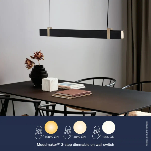 Wisząca lampa belka LILT 2010603003 LED 28W 2700K ściemnialna czarna