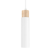 Metalowa lampa wisząca Claro 31-27764 tuba drewniana biała