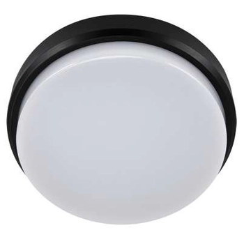 Plafon LAMPA sufitowa ARON 03800 Ideus zewnętrzna OPRAWA metalowa LED 12W 4000K hermetyczna okrągła IP65 czarna